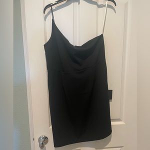 Lulus black mini one shoulder dress